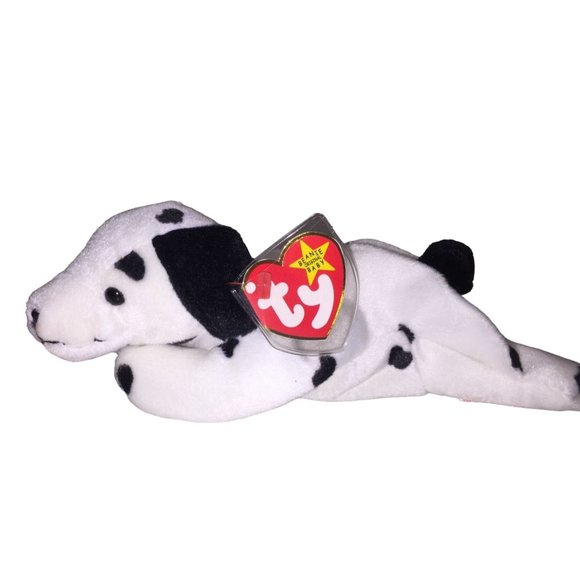 The Beanie Babies Collection TY Plush Dog named "Dotty" - Picture 3 of 12